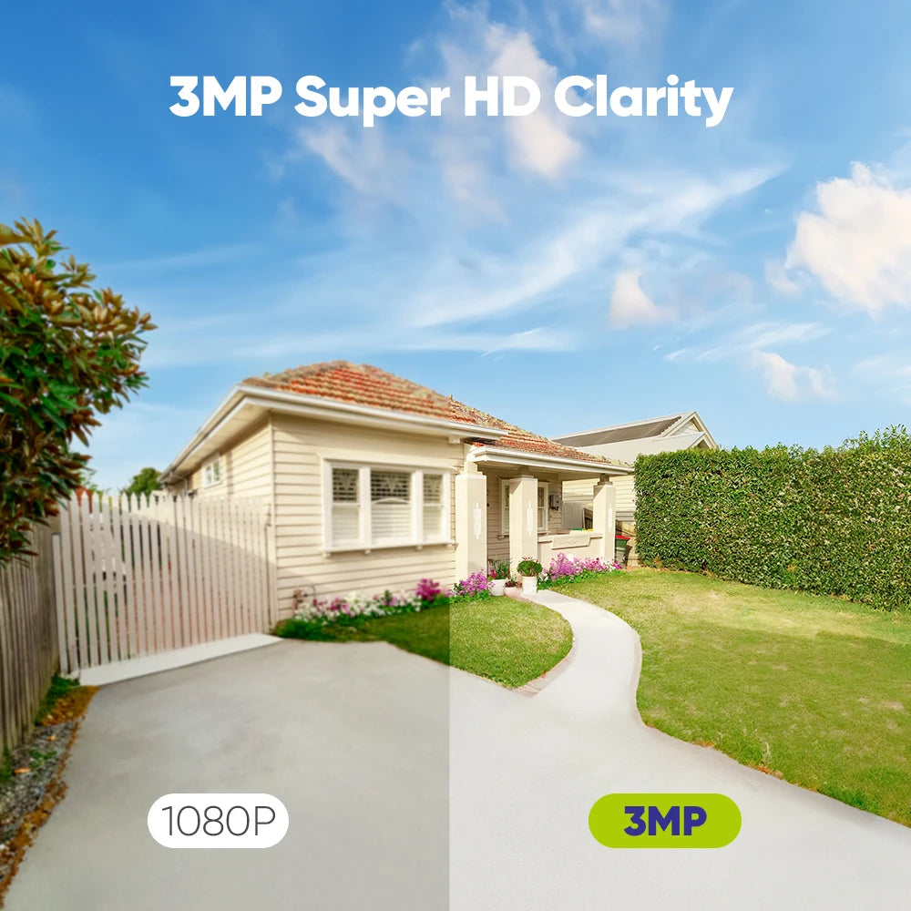 SANNCE 3MP 5MP Wifi security camera 3.6mm full color Night vision Wifi Bullet