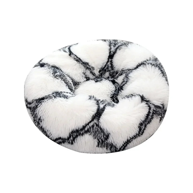 Cat Beds Washable Soft Pet Kennel Winter Thickened Warm Donut Round