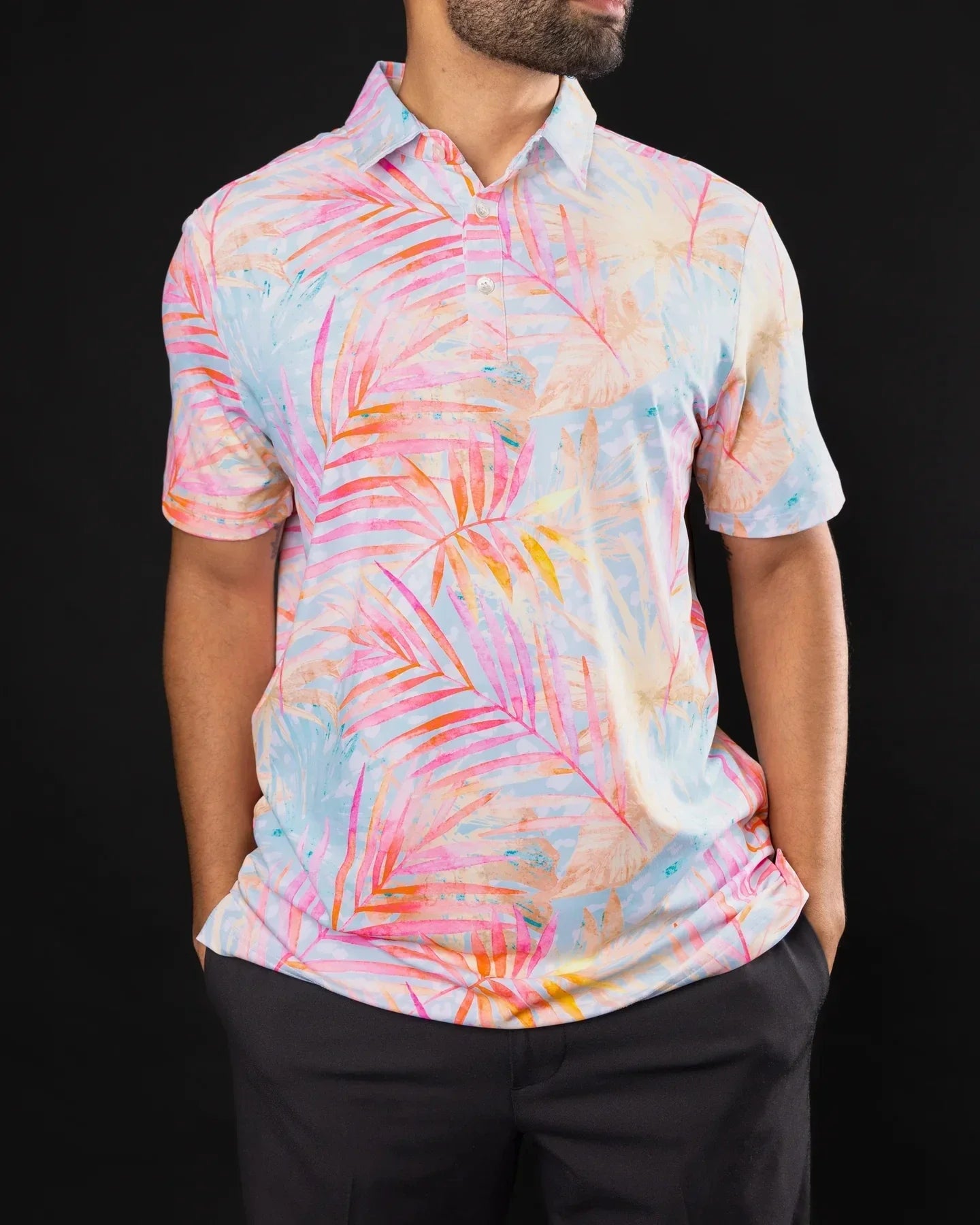 2023 New Golf Wear Fashion Polo Shirt Men's Short Sleeved T-shirt Summer New Striped Lapel Casual Half Sleeve Polo Shirt Tops