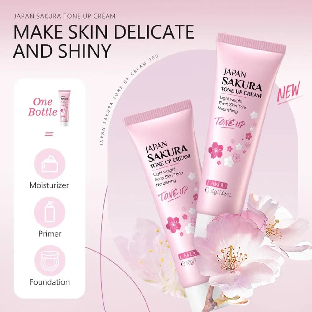 6pcs/Set Sakura Skin Care Sets Face Cream Serum Toner Facial Cleanser