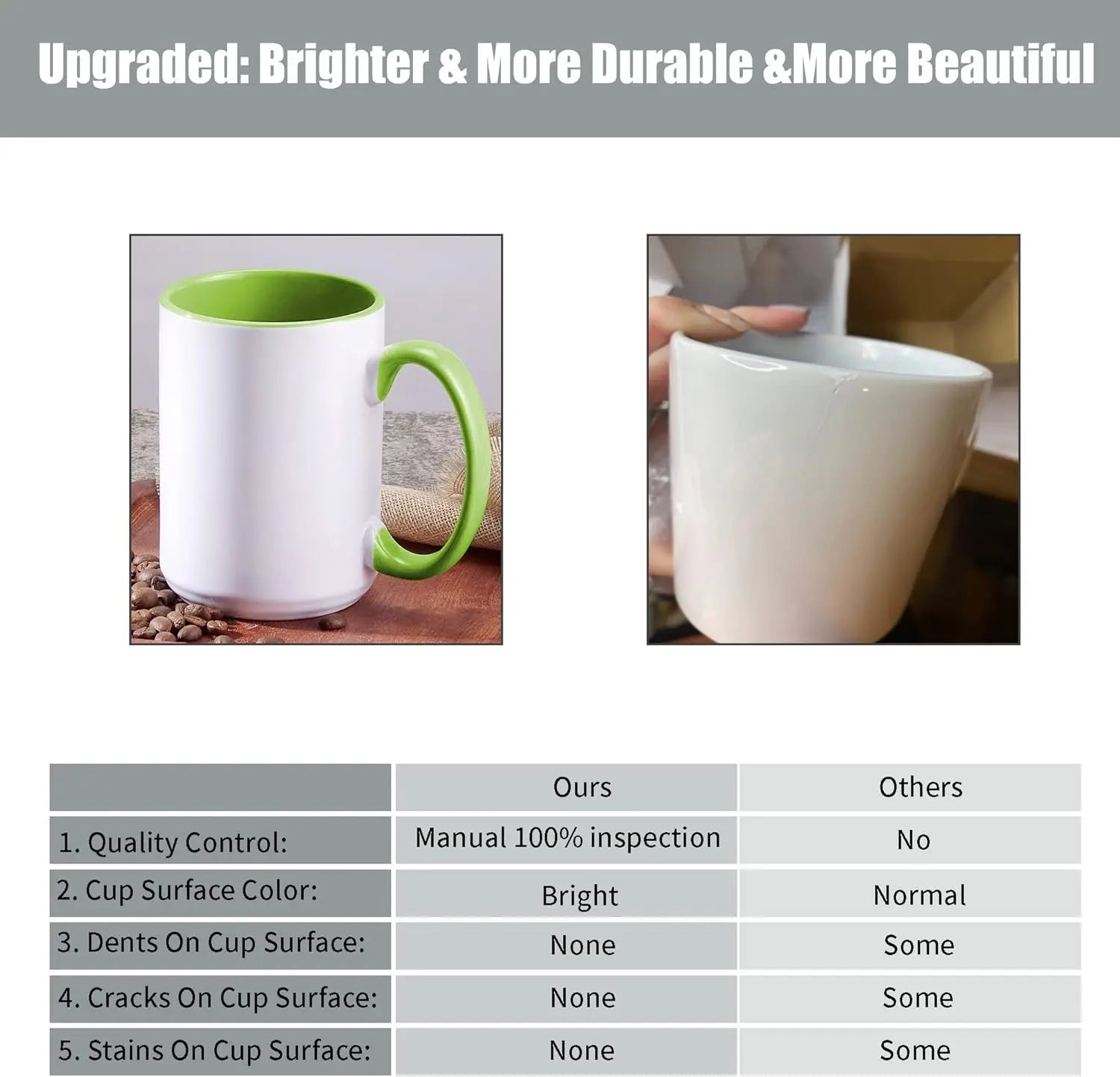 15 oz Sublimation Mugs Set of 12,