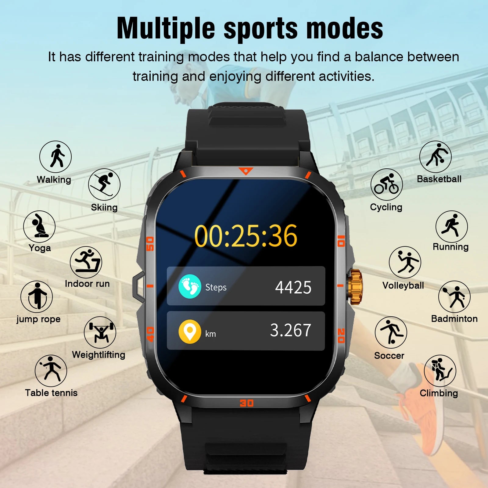 2025 Men's Smart Watch with Wireless Calling, Dual Straps