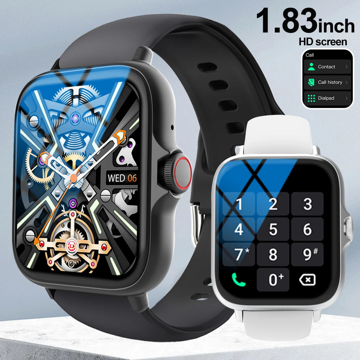 Smart watch, multi-sport mode, message reminder, multiple APP reminders, suitable for men and women, custom wallpaper