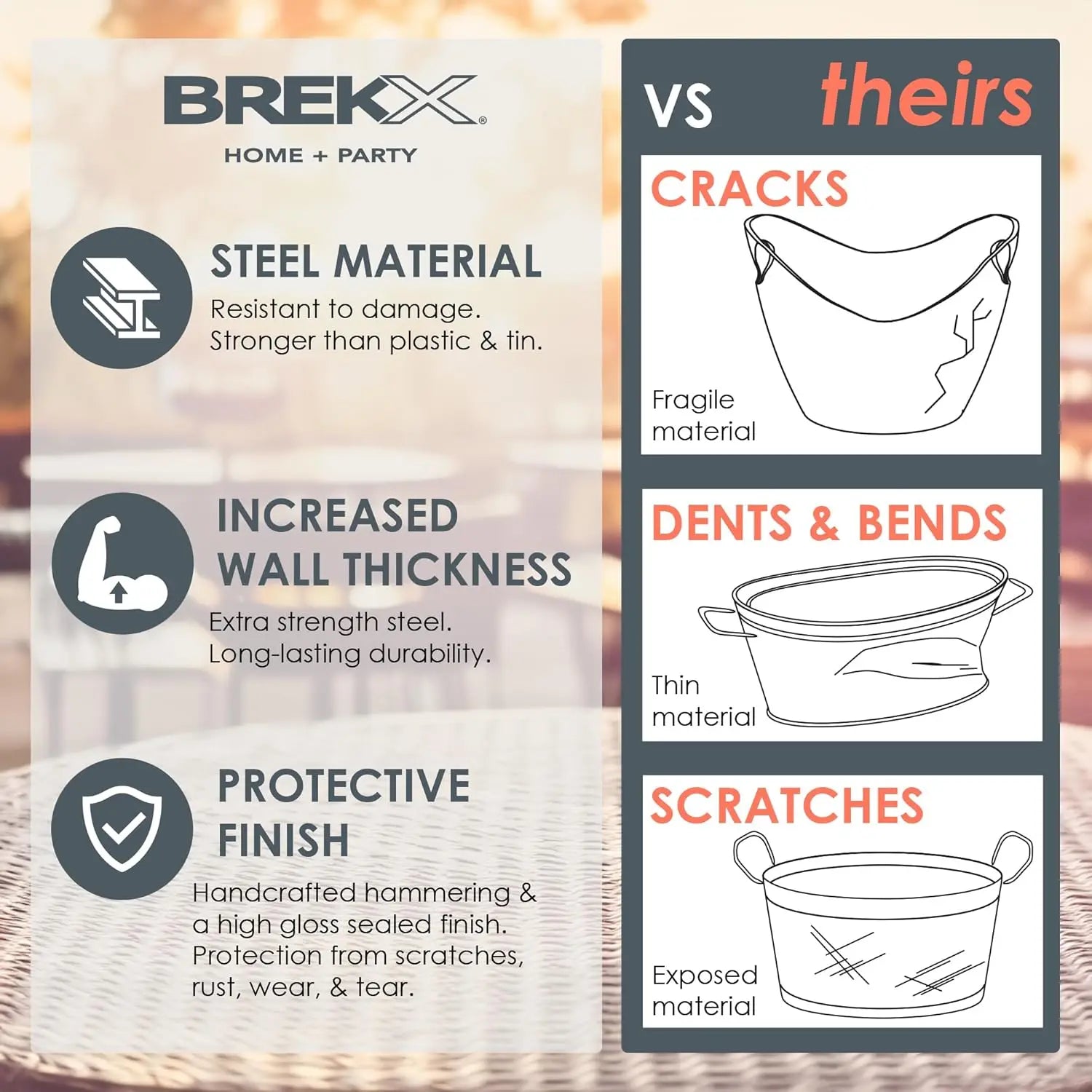 Durable Steel Dog Toy Basket with Handles, Pet Storage Box for Aggressive Chewers -