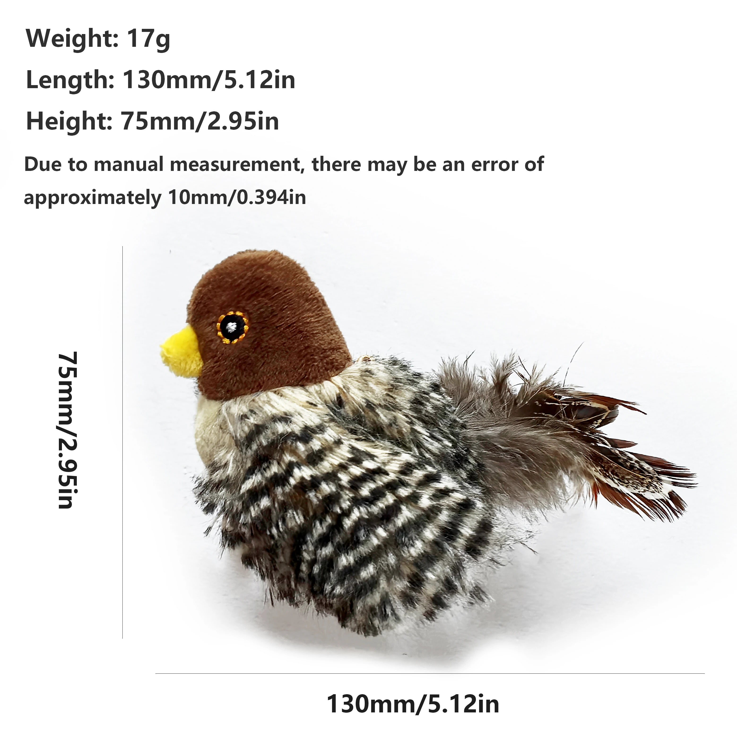 Interactive Electric Cat Toy, Squeaky Simulation Bird