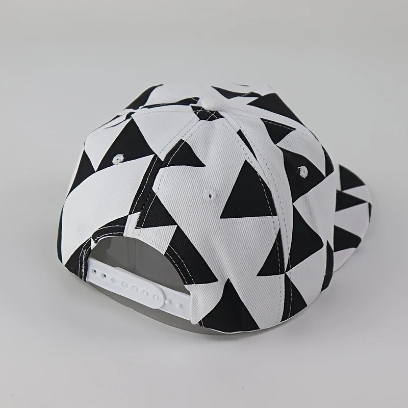 1PC fabric triangle block print street dance