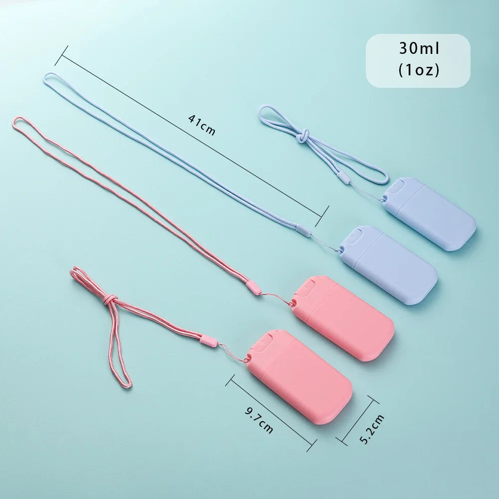 2Pcs Pink/Blue 30ml Card Type Spray Bottles Refillable Perfume Atomizer Travel