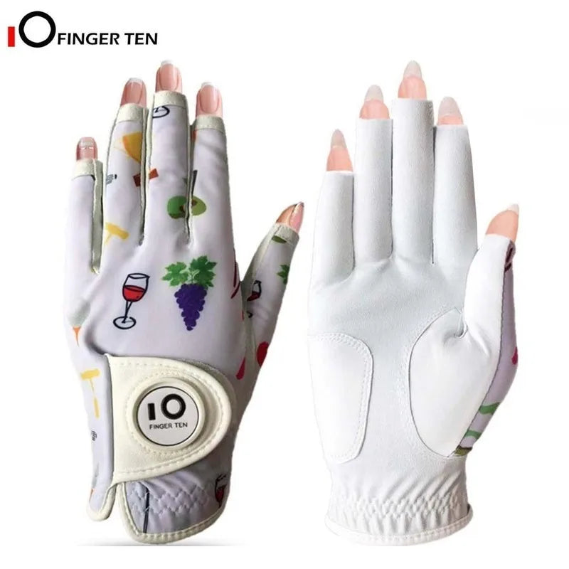 All Weather Grip Nail Golf Gloves Women Left Hand