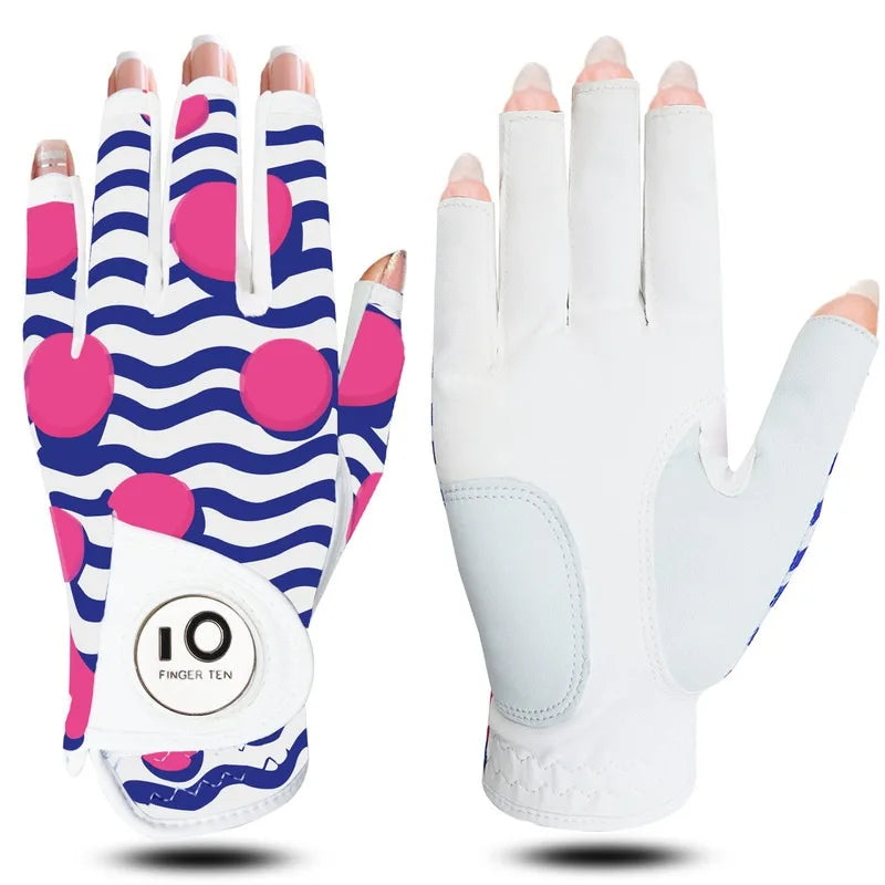 All Weather Grip Nail Golf Gloves Women Left Hand