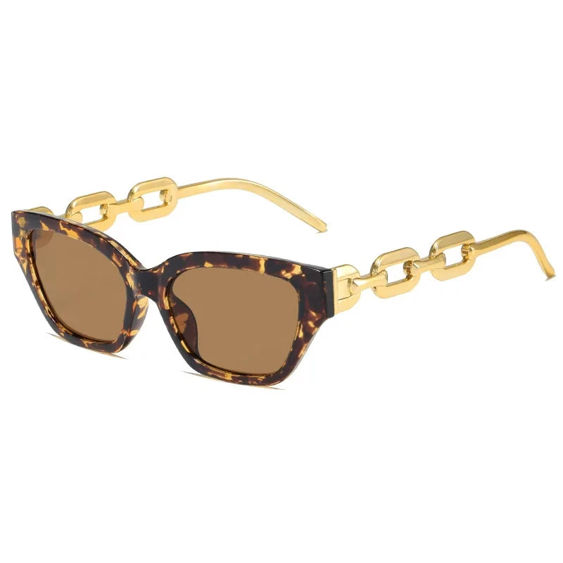 New Fashion Gold Cat Eye Sunglasses Women Designer Glasses Black Sunglasses for Women UV400
