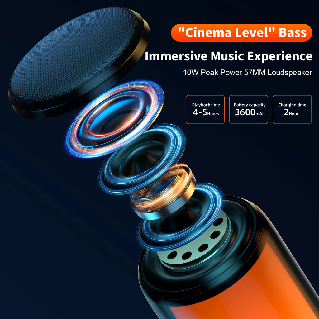 QERE Bluetooth Speaker with Hi-Res 10W Audio,Wireless HiFi Portable Speaker