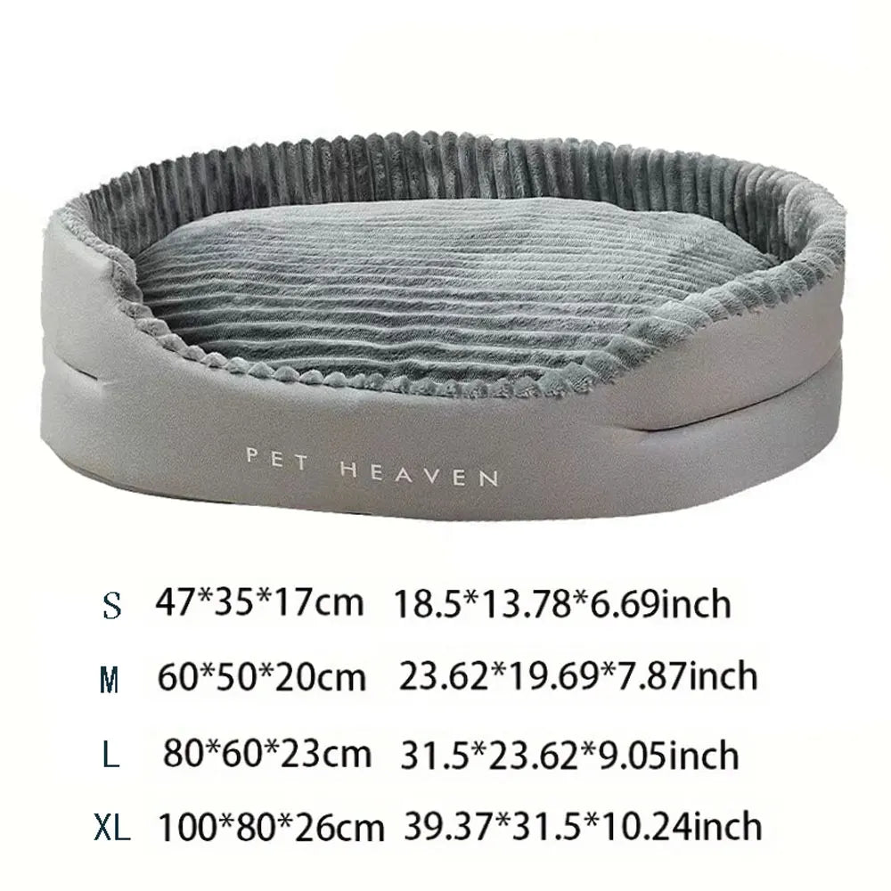 A super sized pet bed that is soft, dirt resistant, non slip, comfortable