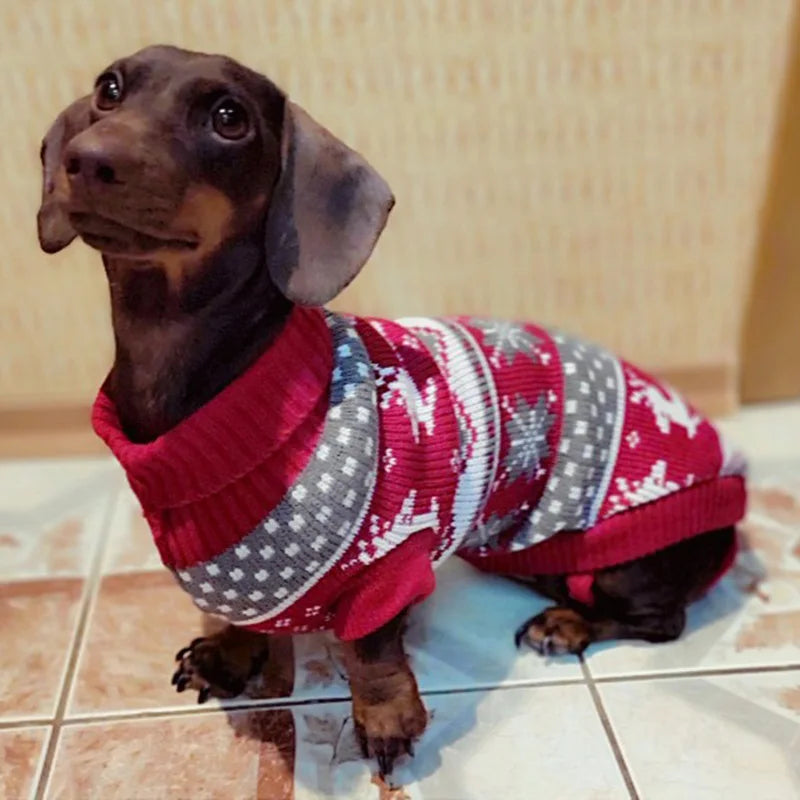Cute Pet Dog Sweater for Small Dogs Winter Warm Puppy Cat Clothes