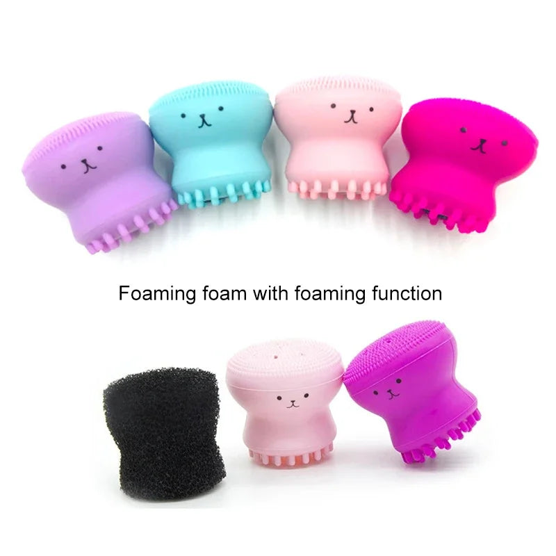 Exfoliator Tool Silicone Face Cleansing Brush Facial Deep Pore Skin Care Scrub