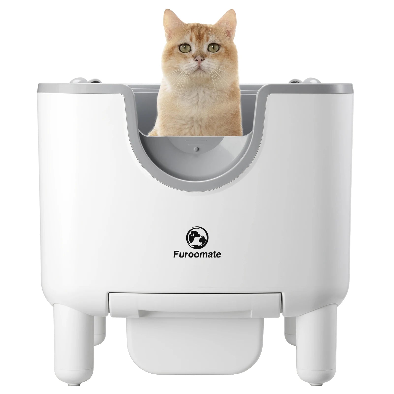 F6 Self-Cleaning Litter Box - Open-Top Automatic Cat Litter Box