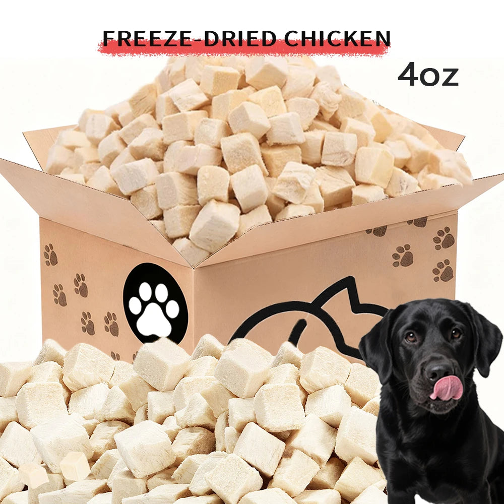 Freeze-Dried Chicken Treats for Dogs & Cats,