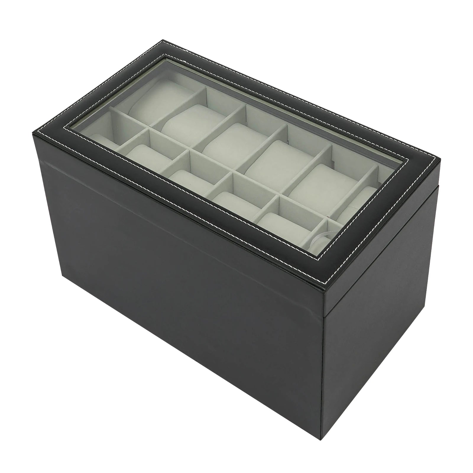 3-Layer PU Jewelry Box,Desktop Jewelry Cabinet,