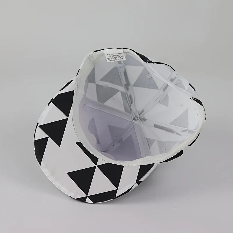 1PC fabric triangle block print street dance