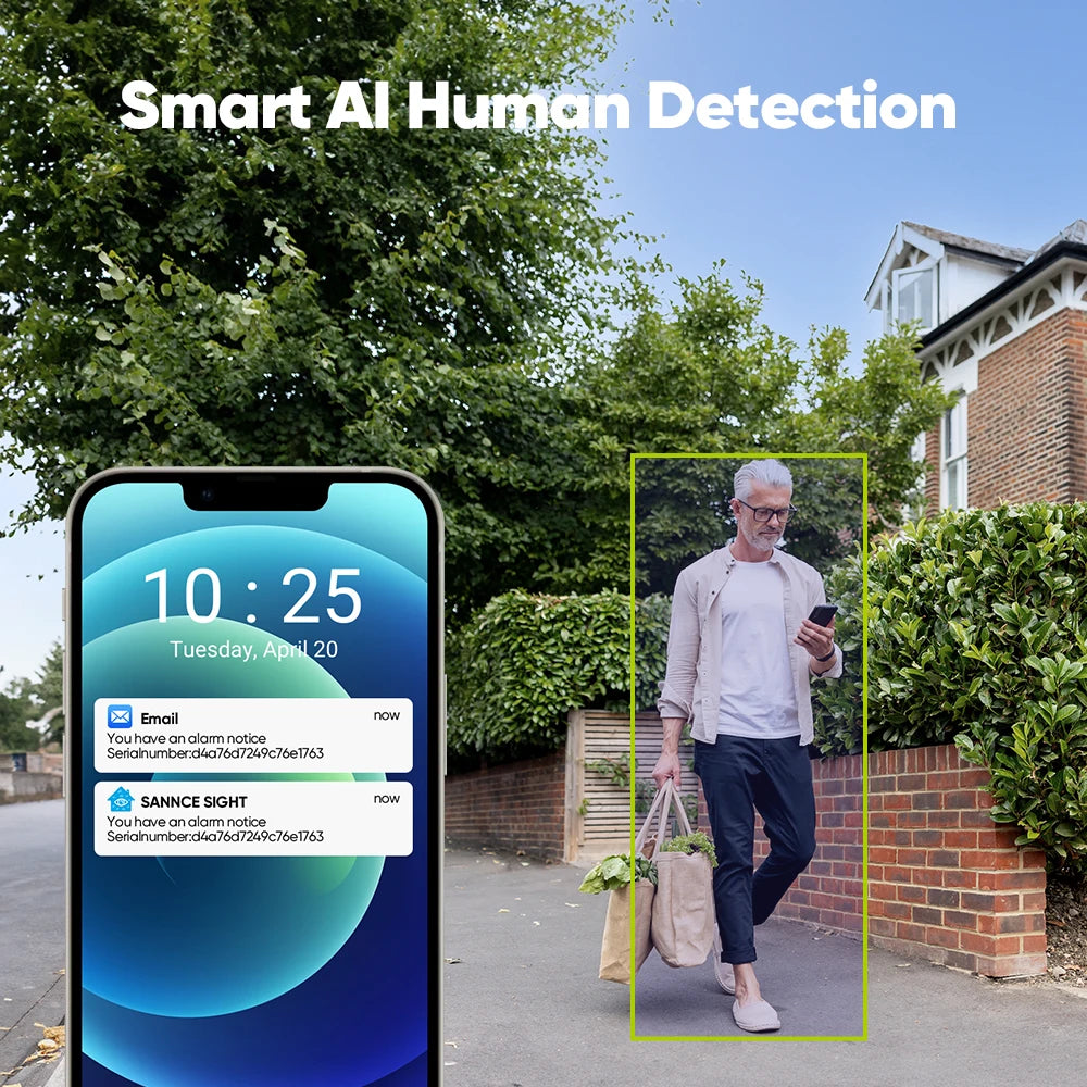 SANNCE 3MP 5MP Wifi security camera 3.6mm full color Night vision Wifi Bullet