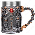 New Armoured Knight Latin Oath Tankard 304 Stainless Steel