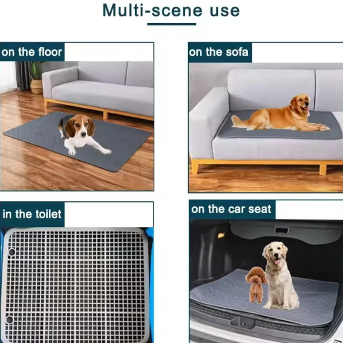 Winter Dog Pee Pad Reusable Washable Dog Urine Mat