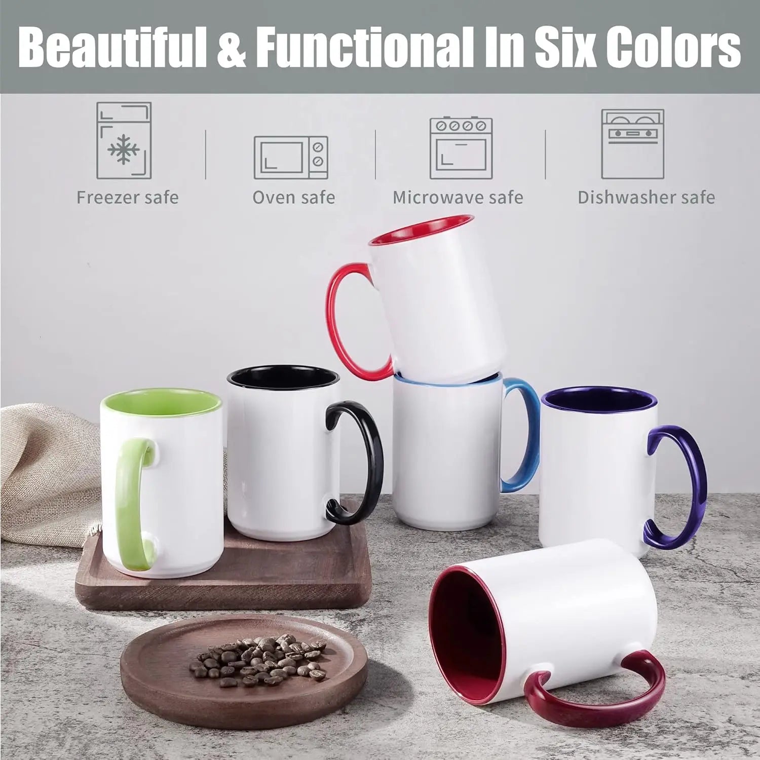 15 oz Sublimation Mugs Set of 12,