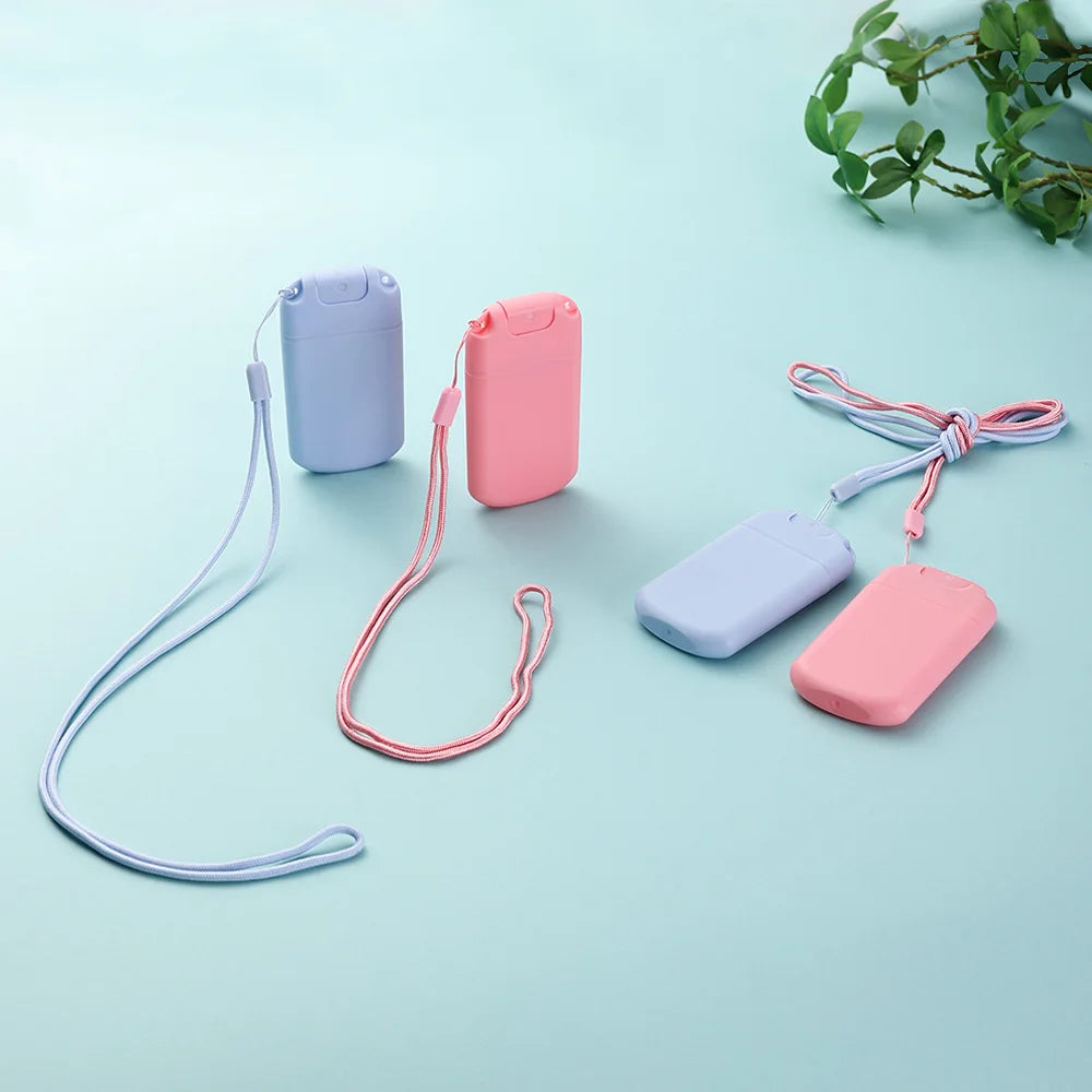 2Pcs Pink/Blue 30ml Card Type Spray Bottles Refillable Perfume Atomizer Travel