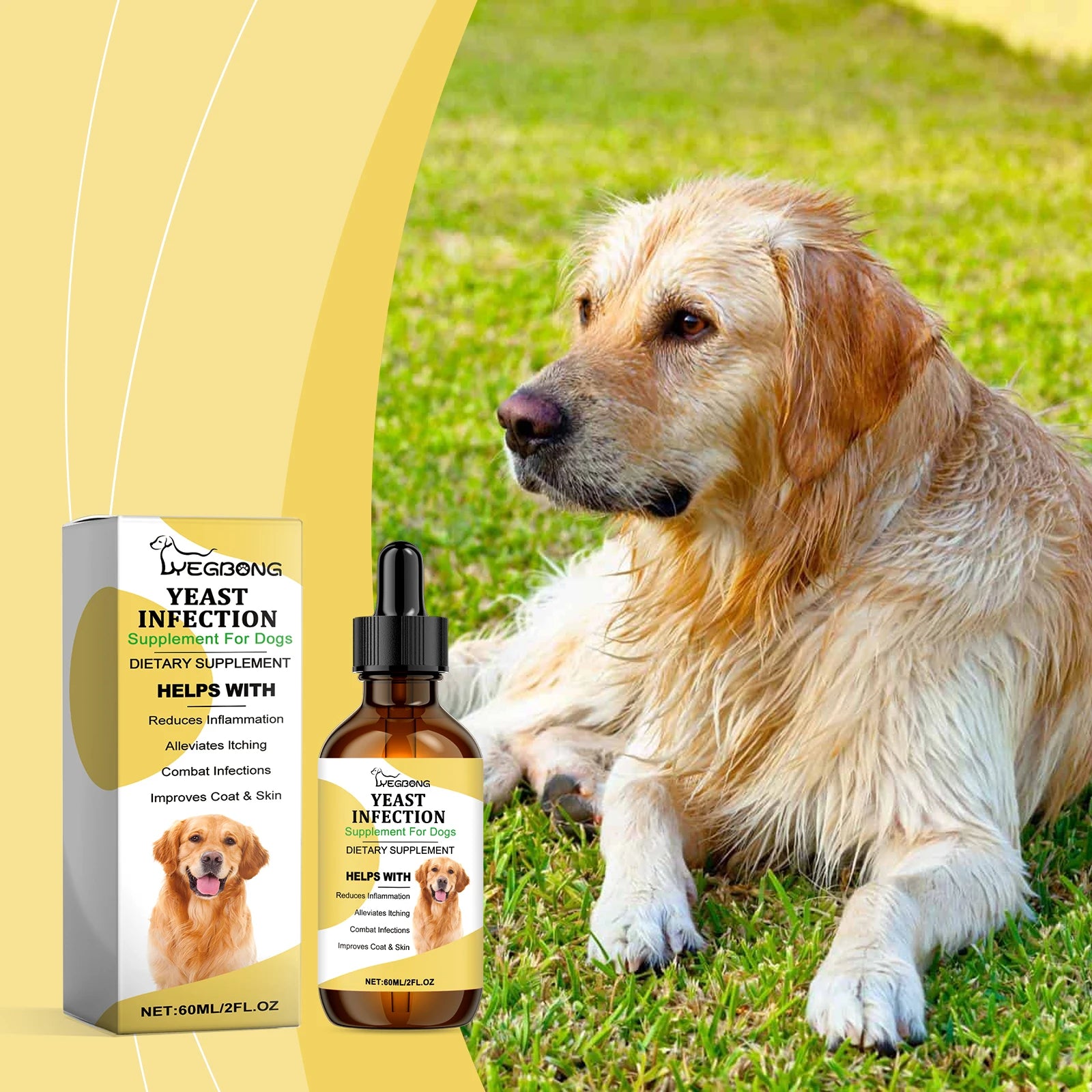 1-4PCS Herbal Pet Supplement for Skin and Coat Care Natural