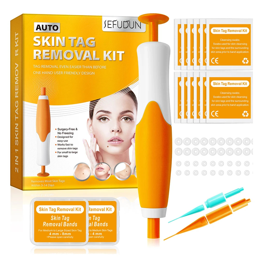 Rubber Rings Face Mole Removal Tool Kits Safety Painless