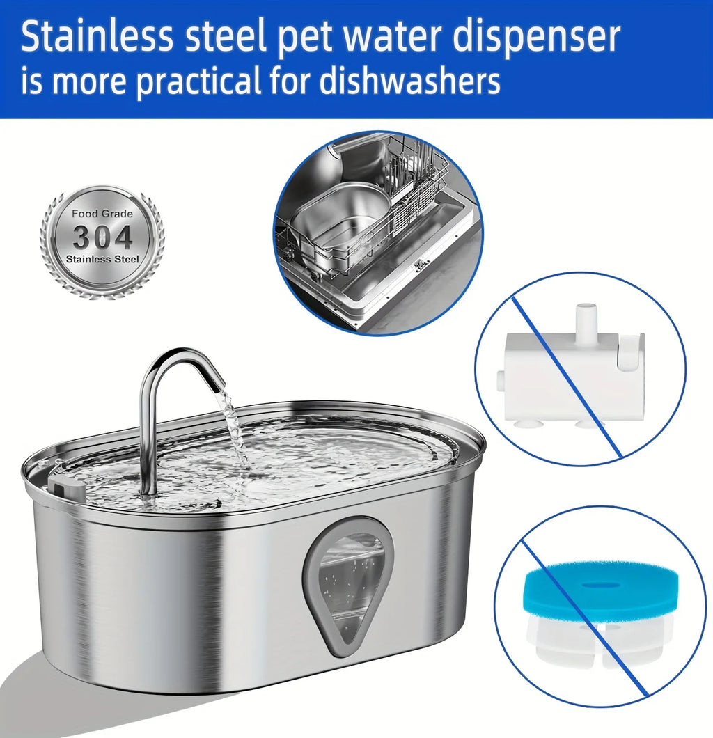 3.5L large capacity pet water dispenser automatic stainless steel