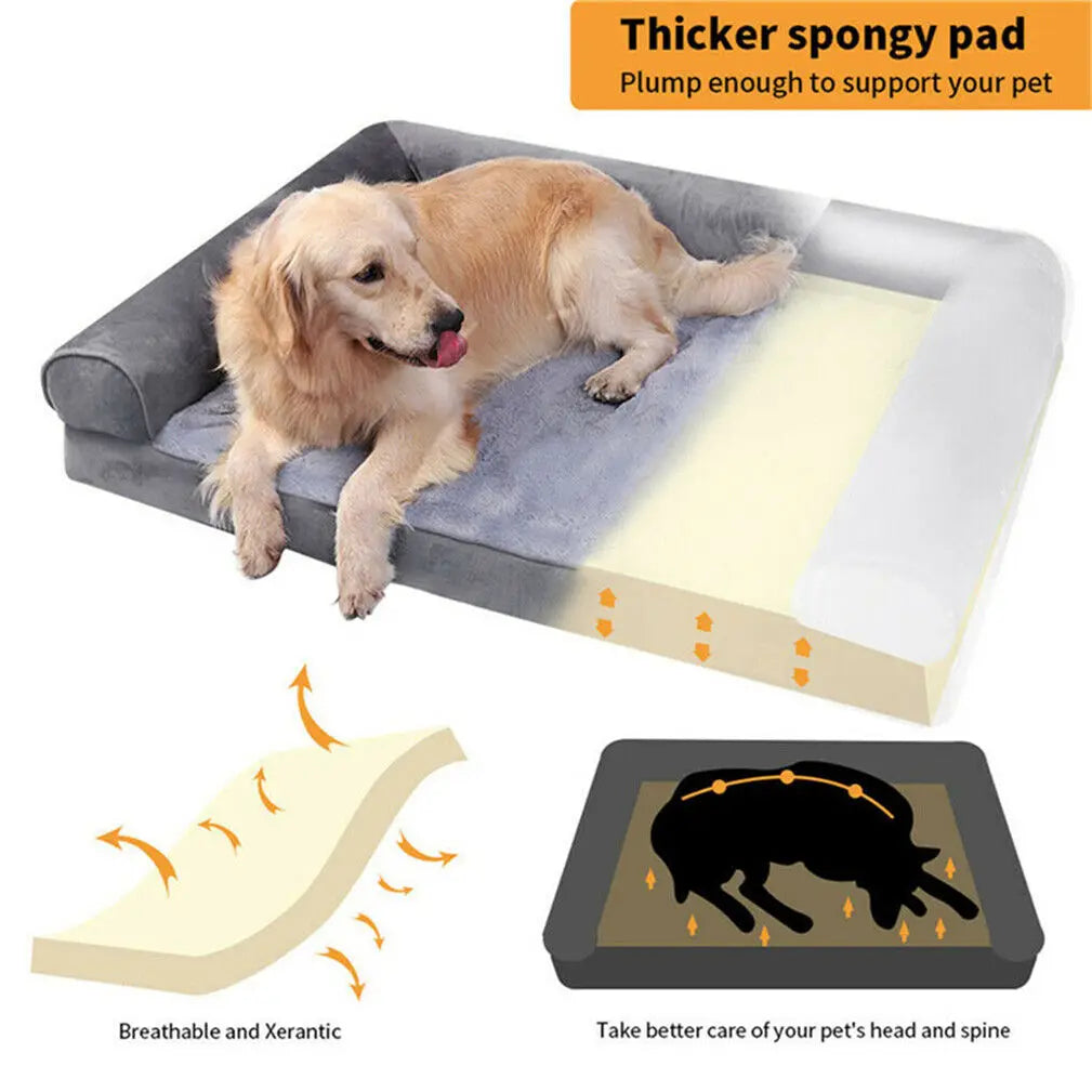 Dog Bed Extra Large Orthopedic Pet Mattress Couch Sleeping Bed Cushion