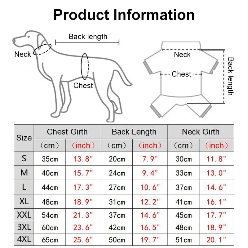 Dog Pajamas Warm Christmas Dog Coat Fleece