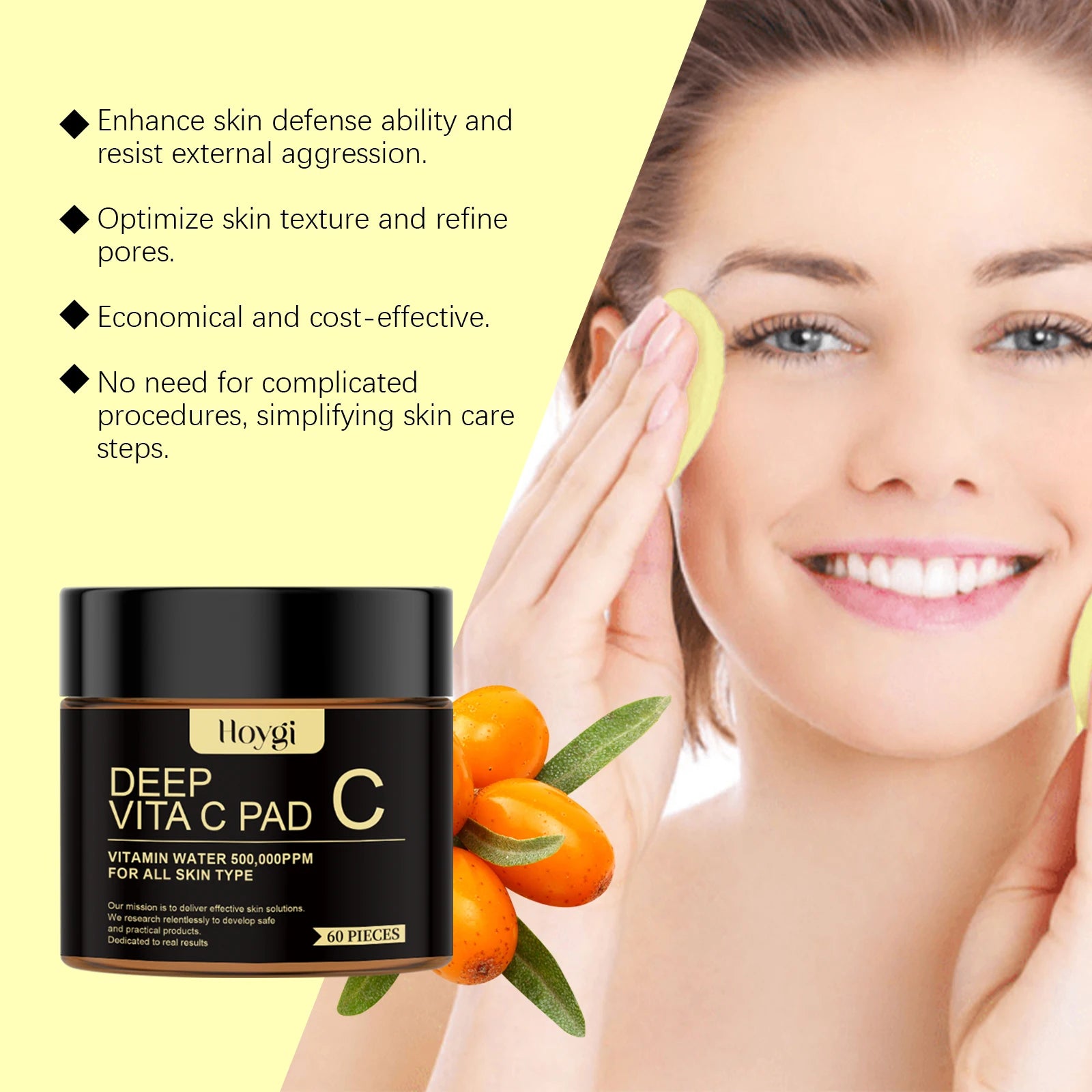 Turmeric Exfoliating Pads, Gentle Cleansing & Brightening Facial