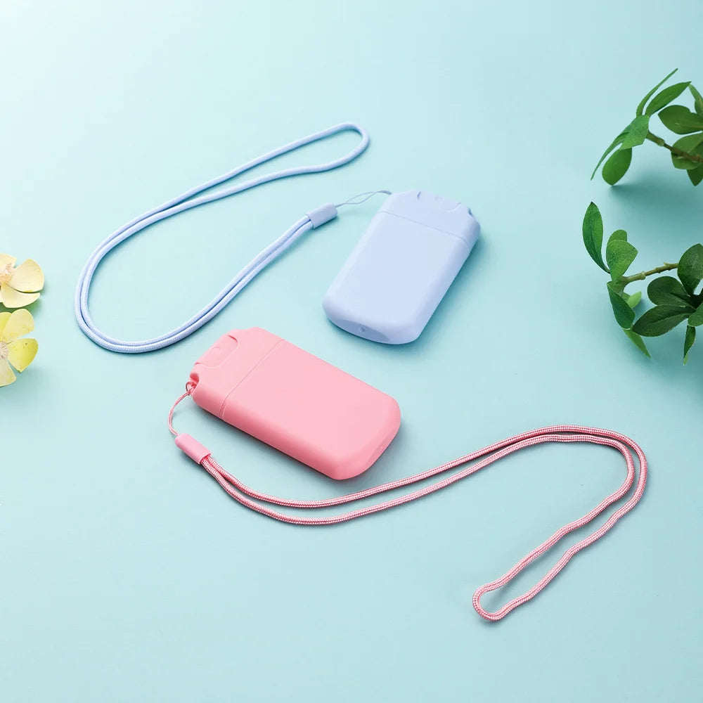 2Pcs Pink/Blue 30ml Card Type Spray Bottles Refillable Perfume Atomizer Travel