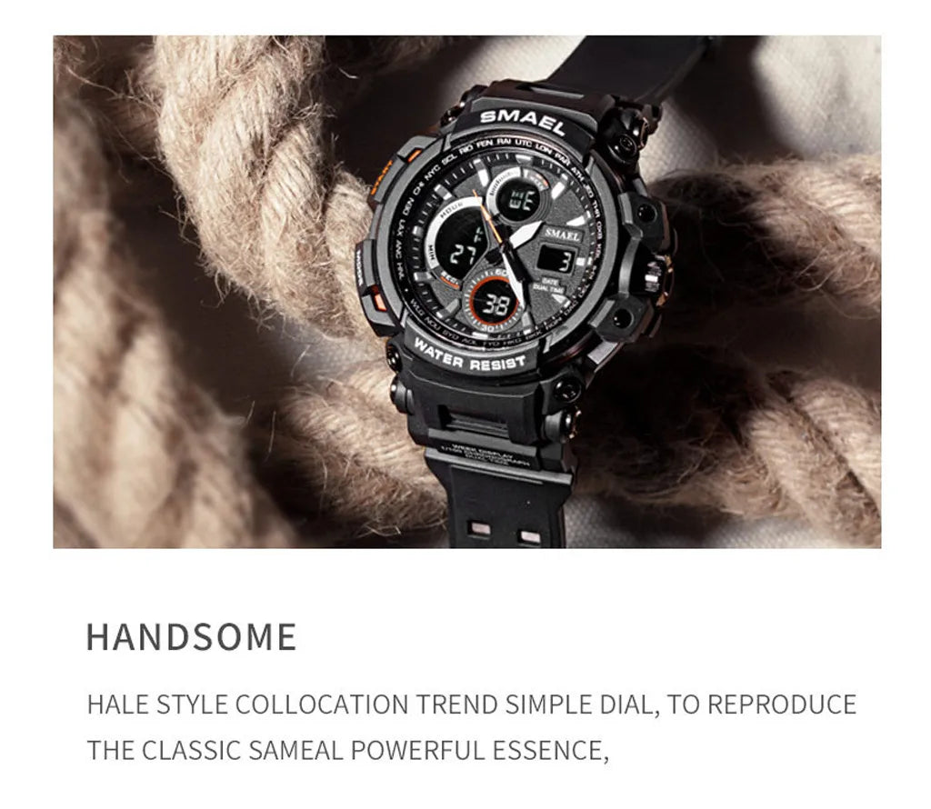 Military Men Watches Sport Casual Rubber Strap