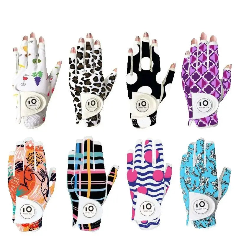 All Weather Grip Nail Golf Gloves Women Left Hand