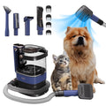 ONE Products Low Noise Dog Hair Vacuum & Dog Grooming Kit with 3.2L Large Capacity for Shedding Grooming Hair Quiet Pet Grooming Tools 5 Replaceable Heads and 4 Combs